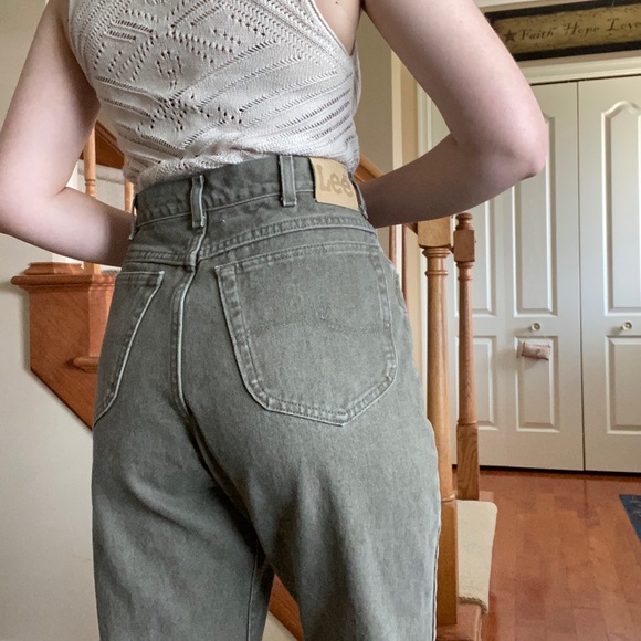 Green Vintage Mom Jeans - Picture 2 of 6